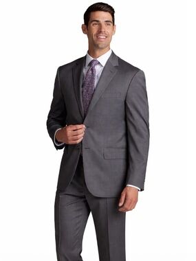 Jos. A. Bank Blazer Charcoal Gray Traveler’s Men Suit 100% Wool Coat Blazer 43R